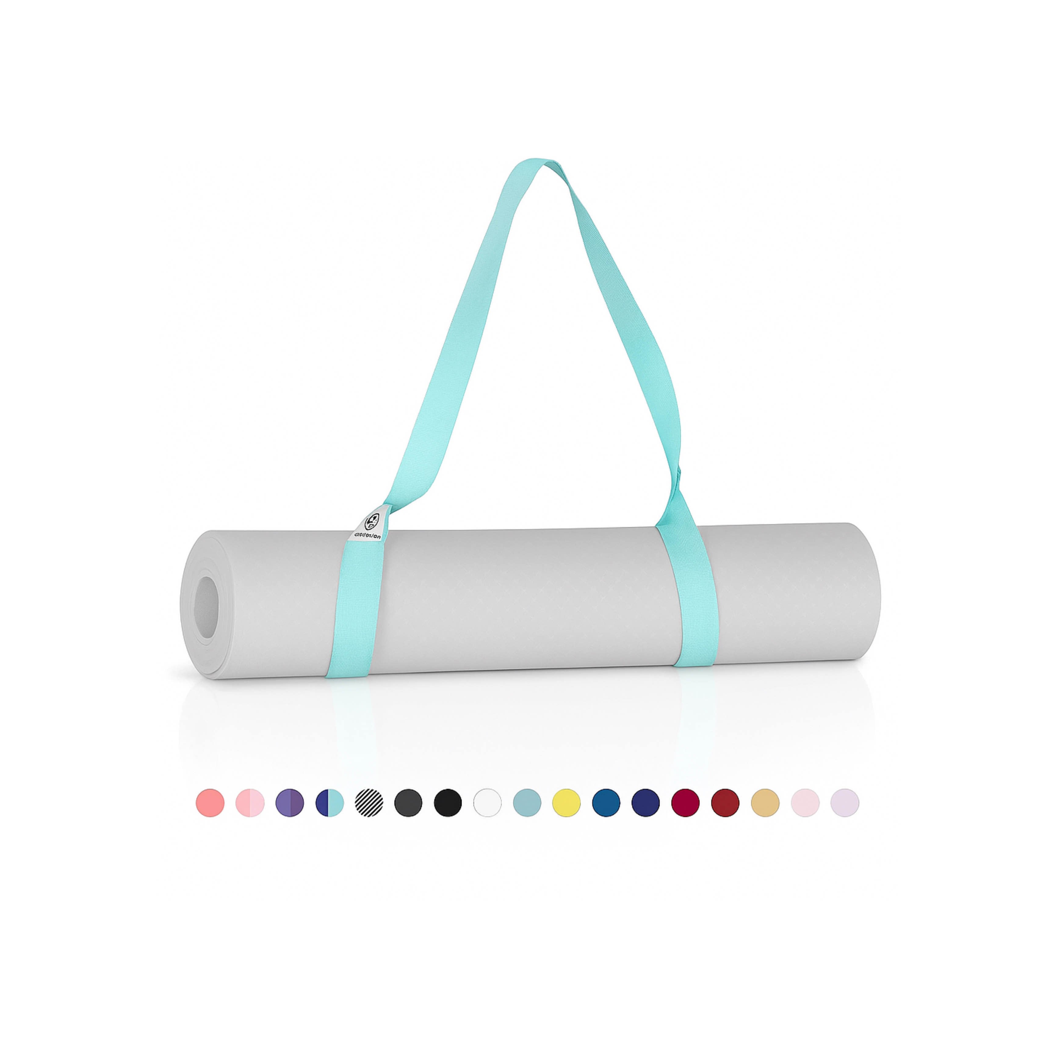 Yoga Mat Holder (Mat Not Incl.), Adjustable Yoga Mat Carrier, Turquoise