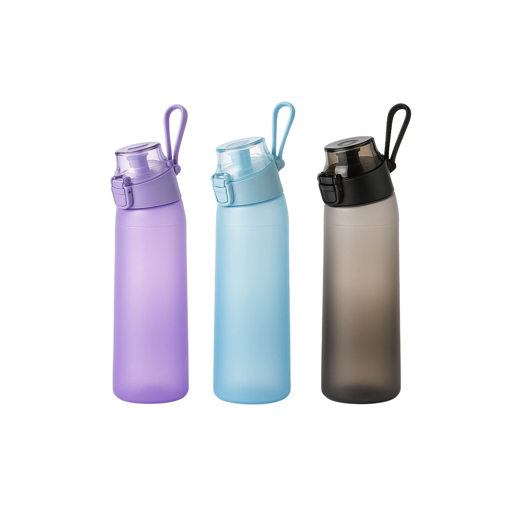 650ML Scent Flavored Water Bottle Scent Water Cup Sports Bottle with 7 Flavor Pods Air Water up Bottle for Travel Hiking