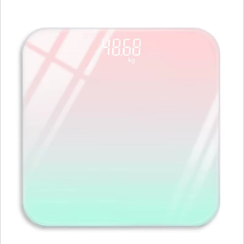 Gradient Color Intelligent LCD Electronic Scale Digital Display Glass Weight Scale Balance Body Electronic Scale for Weight Meas