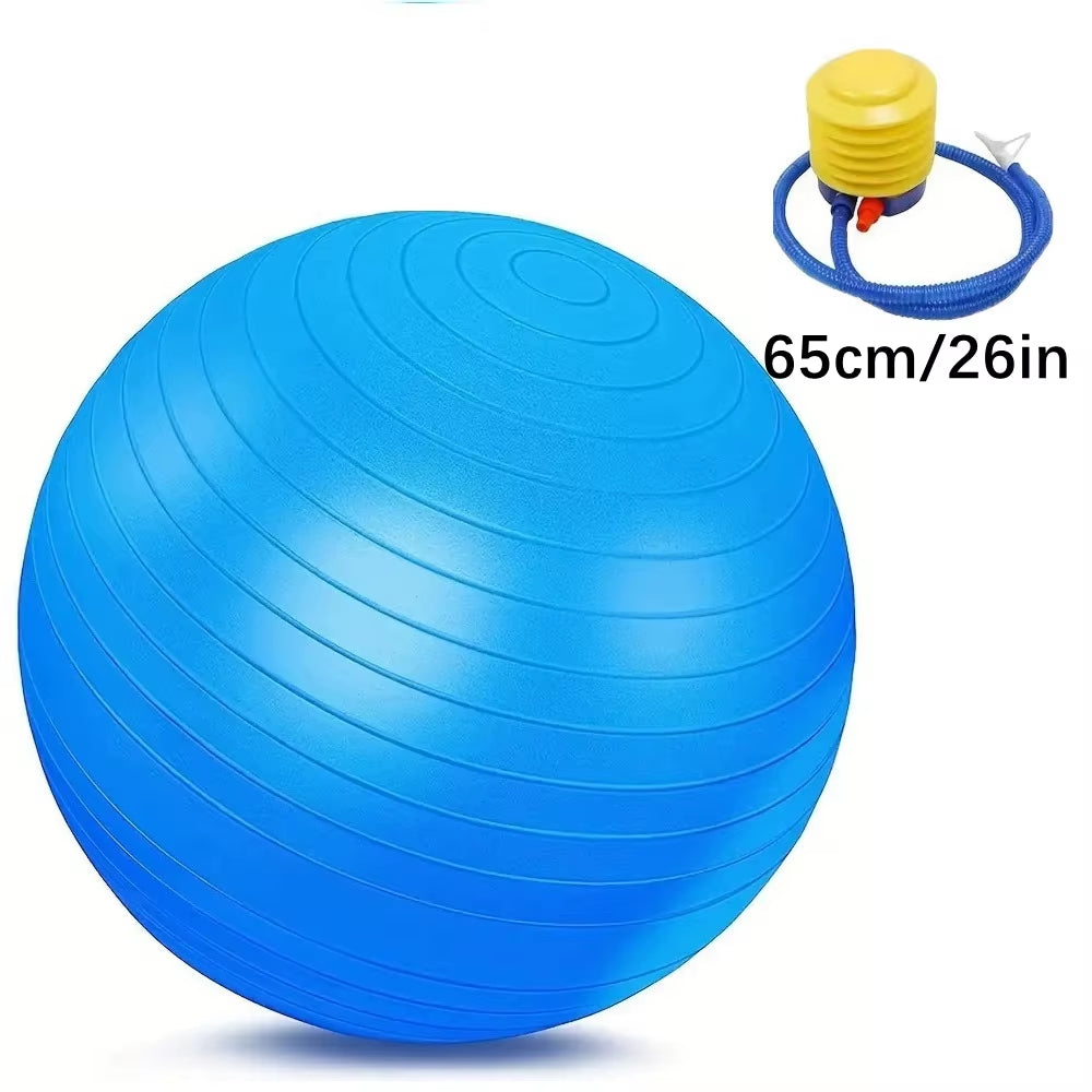 Exercise Ball - Yoga Ball in Multiple Sizes for Workout, Pregnancy, Stability - Anti-Burst Swiss Balance Ball W/Quick Pump