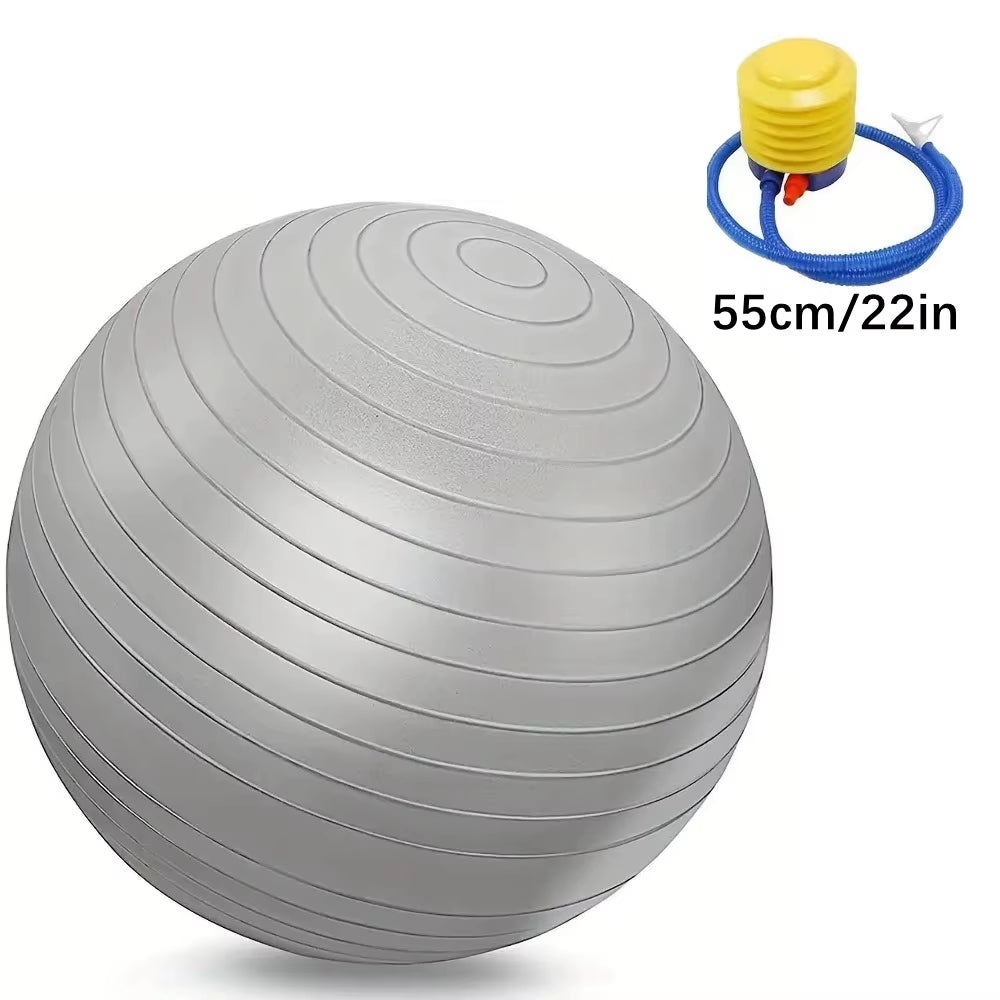 Exercise Ball - Yoga Ball in Multiple Sizes for Workout, Pregnancy, Stability - Anti-Burst Swiss Balance Ball W/Quick Pump