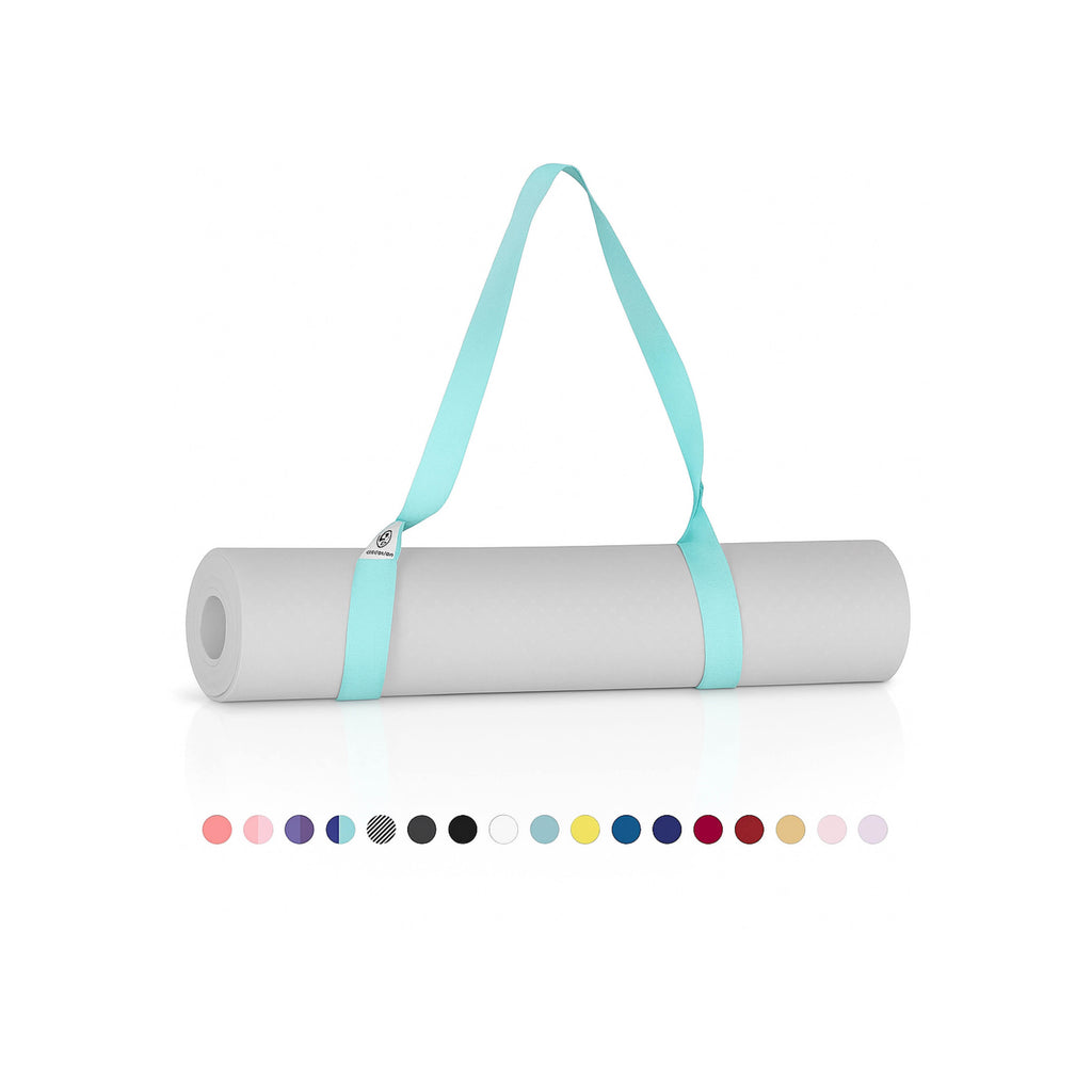 Yoga Mat Holder (Mat Not Incl.), Adjustable Yoga Mat Carrier, Turquoise