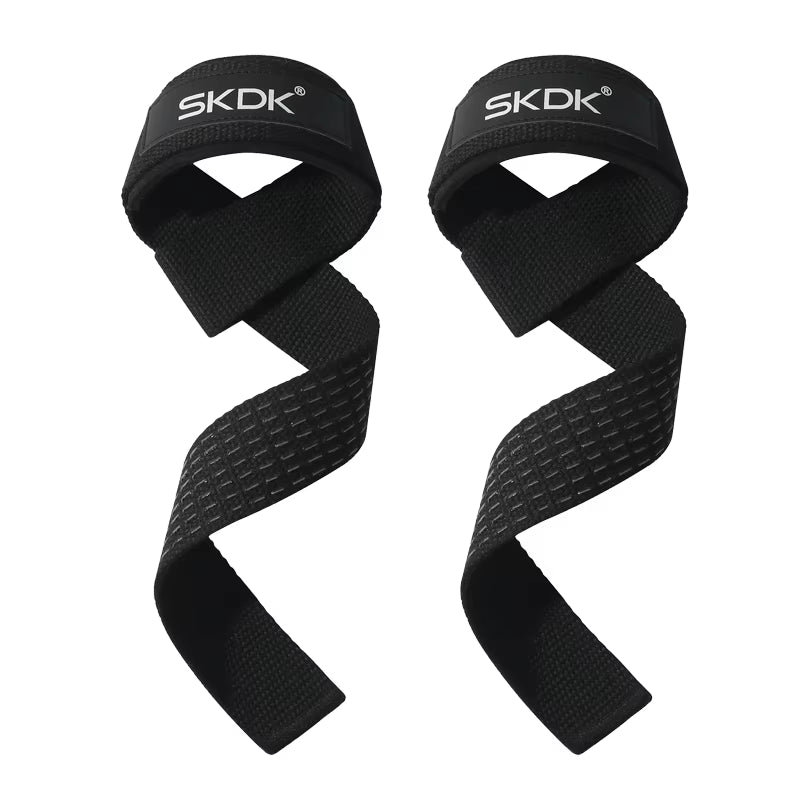 Weightlifting Straps Dropshipping 1 Pair Lifting Wrist Anti-Slip Silicone Strength Training Strap Hand Grips Wrist Support